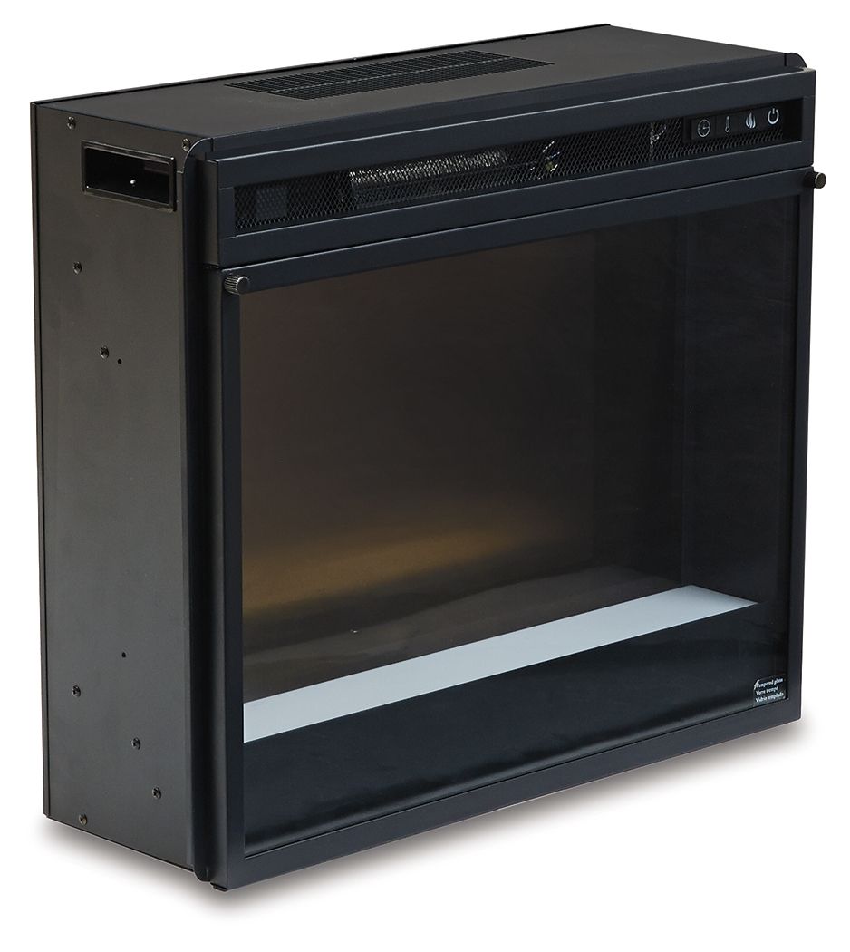 Entertainment Accessories - Fireplace Insert Glass/Stone - Black - R&R Furniture Gallery (Fountain Valley, CA)