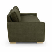 Beckham upcycled chenille sofa by TOV Furniture, stationary sofa with plush fabric and modern design, shown in a cozy living room setting.