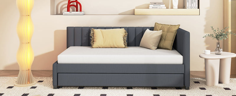 Upholstered Daybed, Sofa Bed Frame, No Box Spring Needed - R&R Furniture Gallery (Fountain Valley, CA)