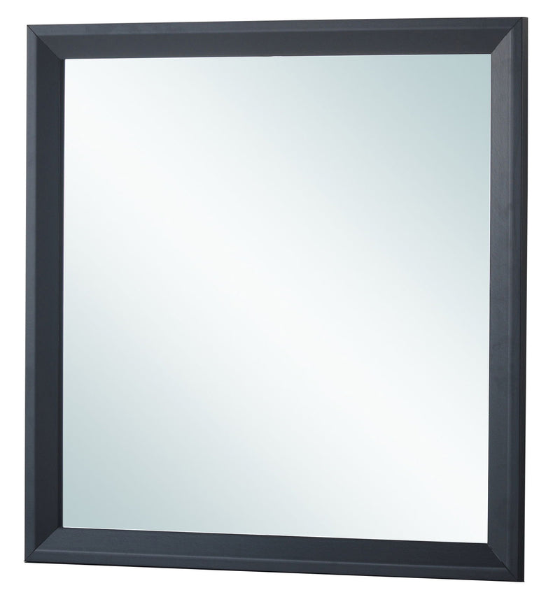 Glory Furniture Primo mirror with a sleek, modern design featuring a rectangular frame and clear reflective glass.