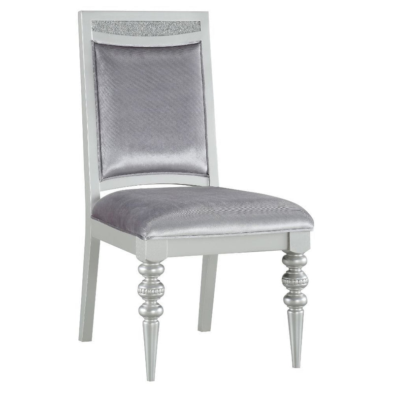 Maverick - Side Chair (Set of 2) - Fabric & Platinum - R&R Furniture Gallery (Fountain Valley, CA)