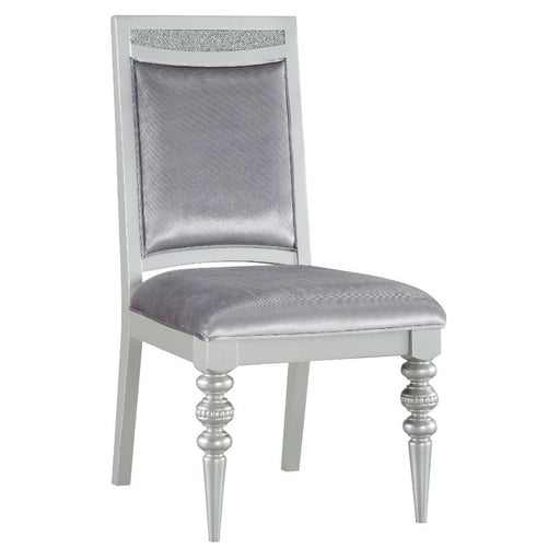 Maverick - Side Chair (Set of 2) - Fabric & Platinum - R&R Furniture Gallery (Fountain Valley, CA)