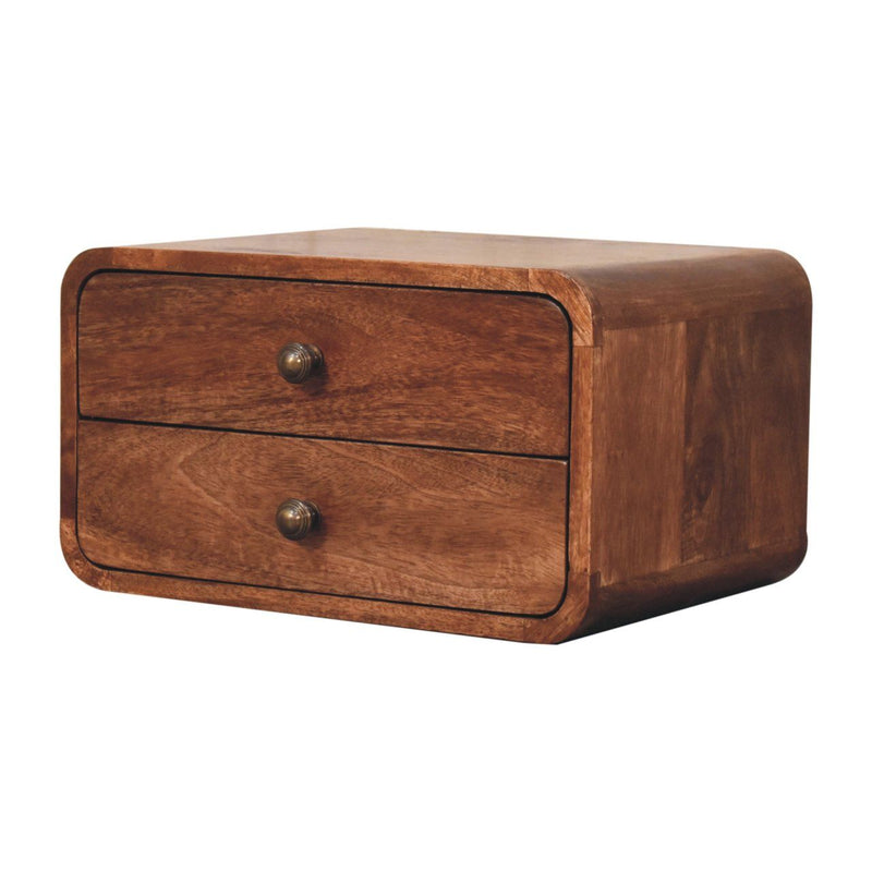 Curved Wall Mounted Bedside Nightstand - R&R Furniture Gallery (Fountain Valley, CA)