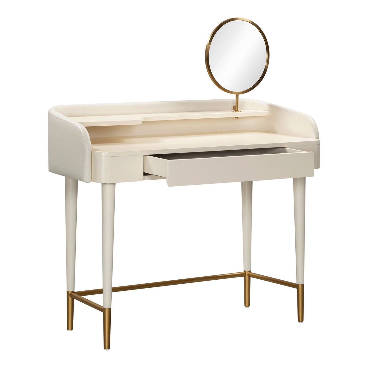 Penelope - Vegan Leather Wrapped Vanity Desk - R&R Furniture Gallery (Fountain Valley, CA)