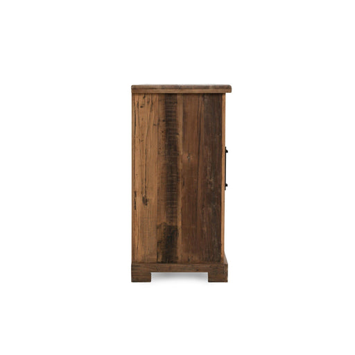 Zion - Wood 4 Door Cabinet - Natural - R&R Furniture Gallery (Fountain Valley, CA)