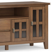 Artisan - TV Media Stand - Rustic Natural Aged Brown - R&R Furniture Gallery (Fountain Valley, CA)