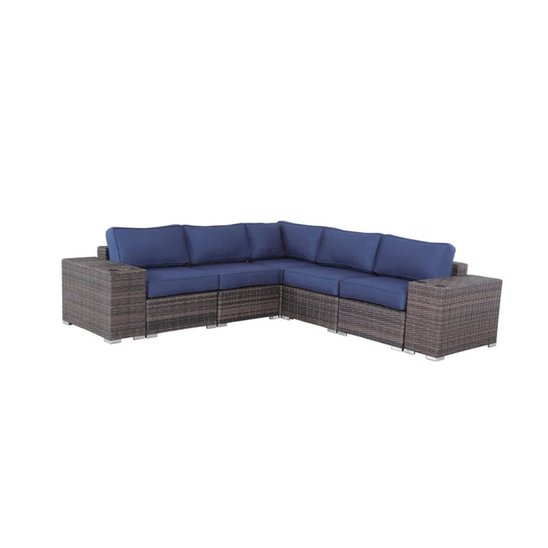 Modern Rattan Wicker Seating Group With Cushions - R&R Furniture Gallery (Fountain Valley, CA)