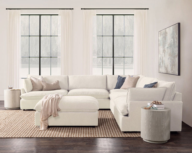 Caplan - 6 Piece Modular Sectional With Ottoman - R&R Furniture Gallery (Fountain Valley, CA)