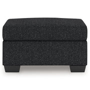 Jasmine Peaks - Ottoman - Coal - R&R Furniture Gallery (Fountain Valley, CA)