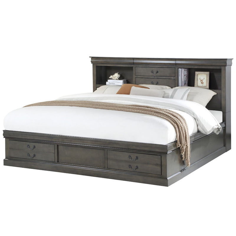 Louis Philippe III - Bed w/Storage - R&R Furniture Gallery (Fountain Valley, CA)