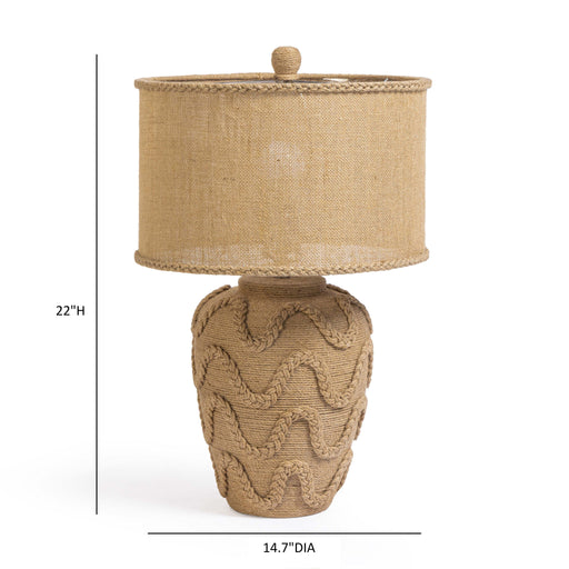 Baha - Bamboo Jute Table Lamp - Natural - R&R Furniture Gallery (Fountain Valley, CA)