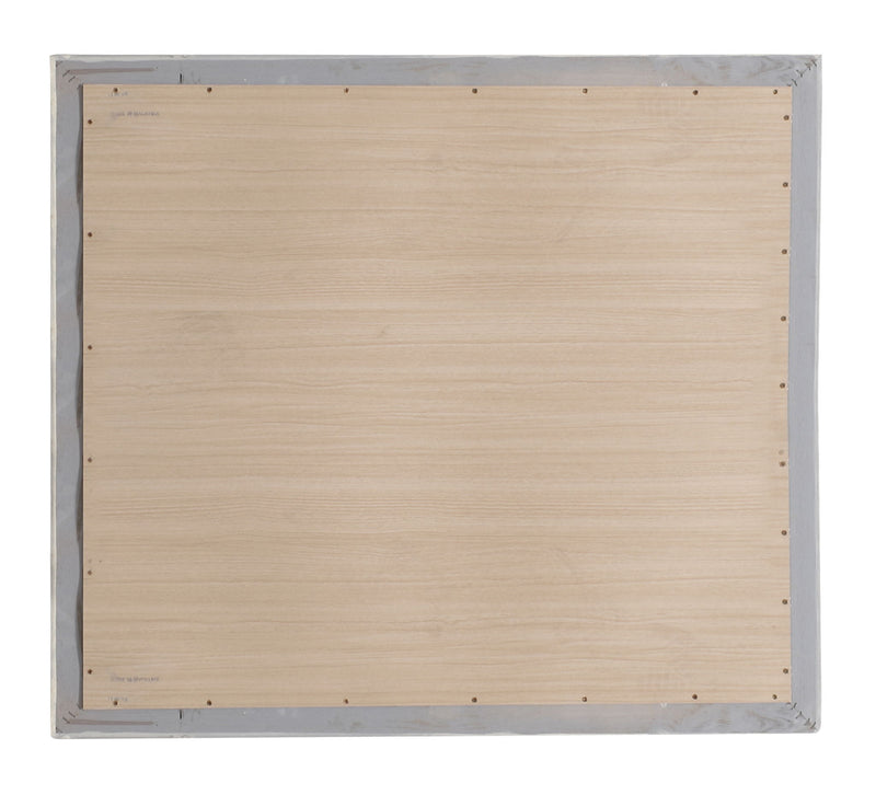 Modern design mirror by Glory Furniture with a sleek, minimalist frame, reflecting a stylish contemporary interior.