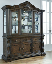 Maylee - Dining Buffet And Hutch - Dark Brown - R&R Furniture Gallery (Fountain Valley, CA)