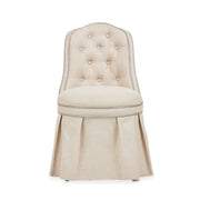 Villa Cherie - Tufted Vanity Chair - Frosted Pearl - R&R Furniture Gallery (Fountain Valley, CA)