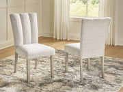 Larawyn - Dining Upholstered Side Chair (Set of 2) - Bisque - R&R Furniture Gallery (Fountain Valley, CA)