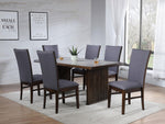 Sherwood 7-piece Rectangular Dining Table Set Brown