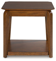 Trenmour - Square End Table - Medium Brown - R&R Furniture Gallery (Fountain Valley, CA)