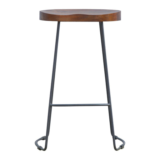 Chunky Bar Stool - Chestnut - R&R Furniture Gallery (Fountain Valley, CA)