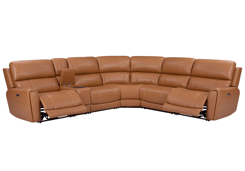 Hancock - Zero Gravity Power Reclining Sectional With Power Adjustable Headrests - R&R Furniture Gallery (Fountain Valley, CA)