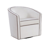 Kendall - Swivel Chair With Barrel Back Design - R&R Furniture Gallery (Fountain Valley, CA)