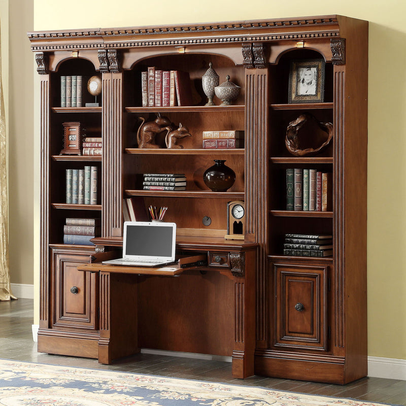 Huntington - Library Desk (2 Piece) - Antique Vintage Pecan
