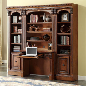 Huntington - Library Desk - Antique Vintage Pecan
