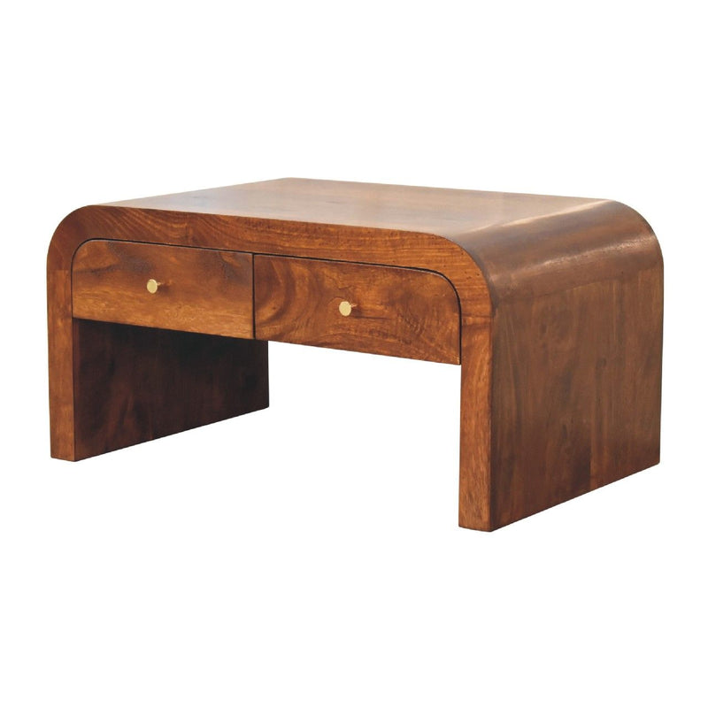 Darcy - Coffee Table, 2 Drawer - Chestnut - R&R Furniture Gallery (Fountain Valley, CA)