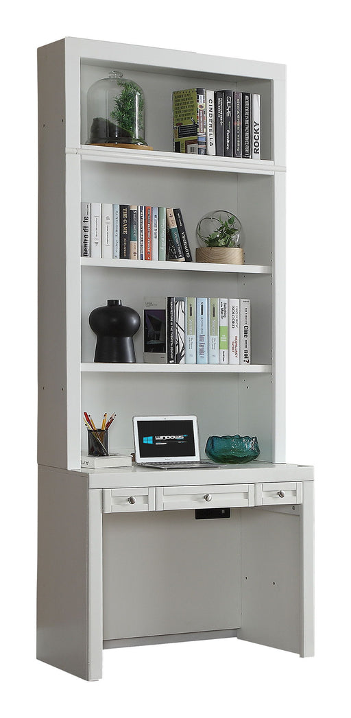 Catalina - Library Desk And Hutch - Cottage White - R&R Furniture Gallery (Fountain Valley, CA)