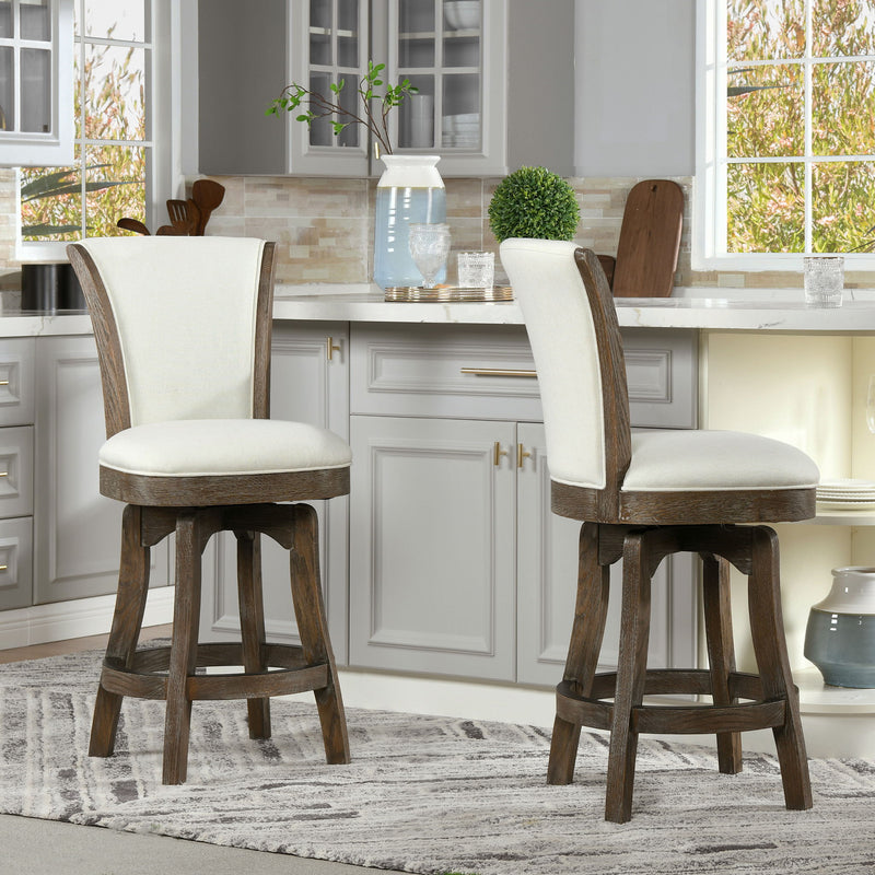 Henry - Armless Swivel Counter Height Bar Stool - R&R Furniture Gallery (Fountain Valley, CA)