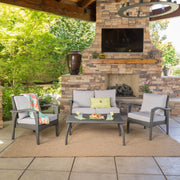 Honolulu - Wicker Set Outdoor Seating - R&R Furniture Gallery (Fountain Valley, CA)