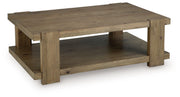 Flangren - Rectangular Cocktail Table - Light Brown - R&R Furniture Gallery (Fountain Valley, CA)