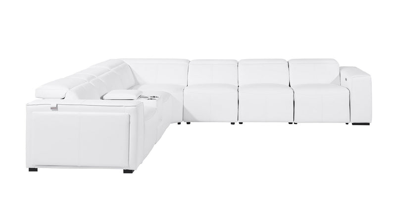 1224 - 7-Piece L-Shaped Sectional Sofa In With 4 Power Recliners & Power Headrests