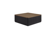 Channel - Cocktail Table With Casters - Black - R&R Furniture Gallery (Fountain Valley, CA)