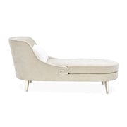 La Marisia - Chenille Chaise - Tranquil / Light Champagne - R&R Furniture Gallery (Fountain Valley, CA)