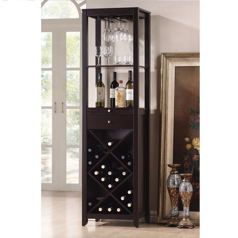 Casey - Wine Cabinet - Wenge - R&R Furniture Gallery (Fountain Valley, CA)