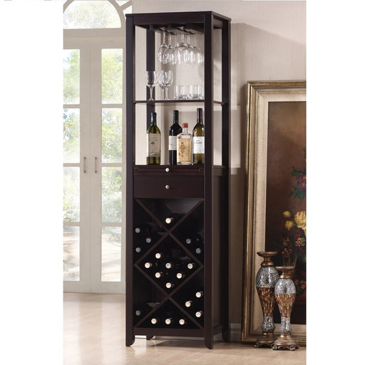 Casey - Wine Cabinet - Wenge - R&R Furniture Gallery (Fountain Valley, CA)