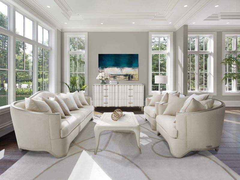London Place - Sofa - Lt. Champagne - R&R Furniture Gallery (Fountain Valley, CA)