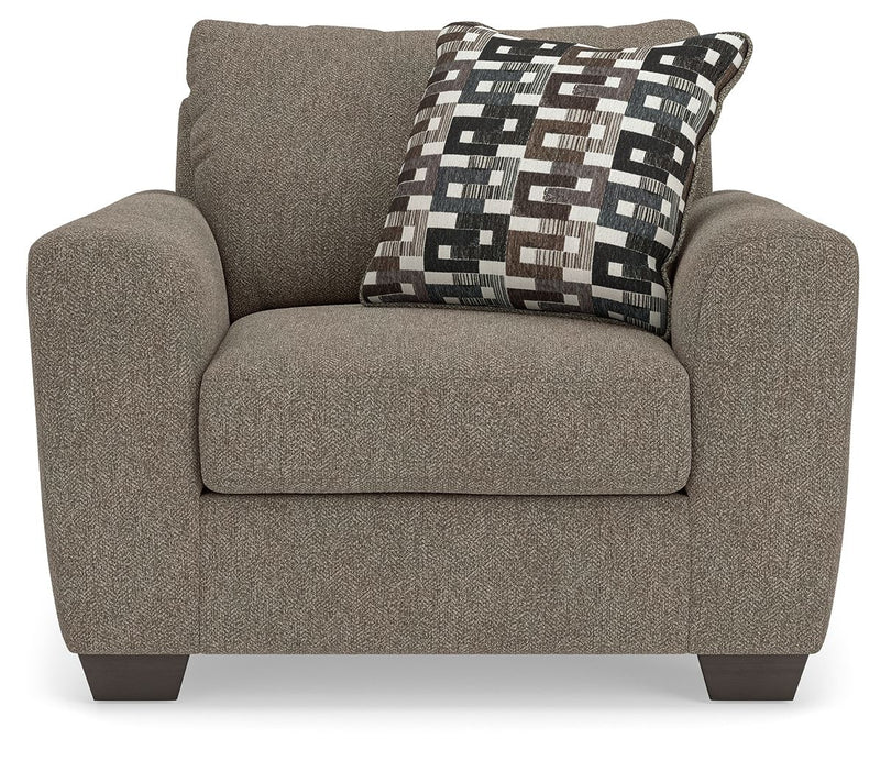 Triston-Peaks - Chair And A Half - Suede - R&R Furniture Gallery (Fountain Valley, CA)