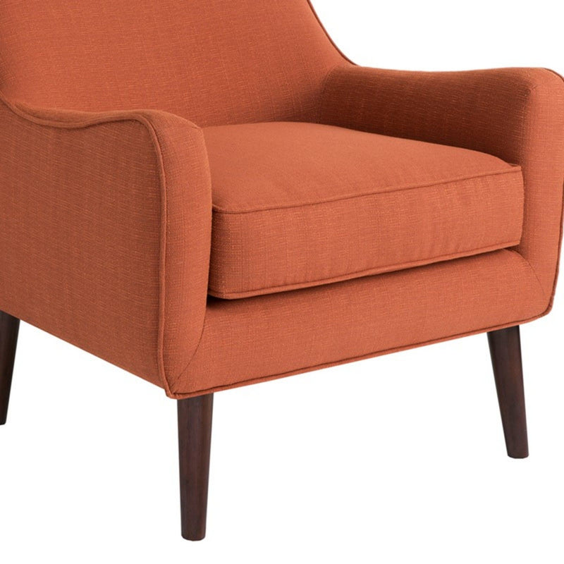 Accent Chair Upholstered With Legs - Burnt Orange - R&R Furniture Gallery (Fountain Valley, CA)