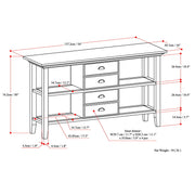 Redmond - Handcrafted Console Sofa Table - R&R Furniture Gallery (Fountain Valley, CA)