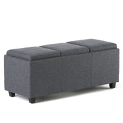 Avalon - Upholstered Storage Ottoman - R&R Furniture Gallery (Fountain Valley, CA)