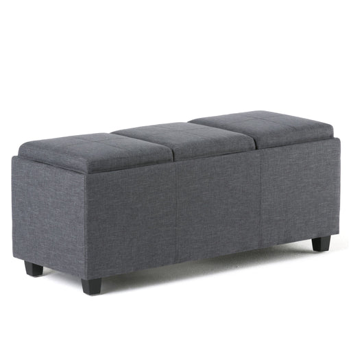 Avalon - Upholstered Storage Ottoman - R&R Furniture Gallery (Fountain Valley, CA)