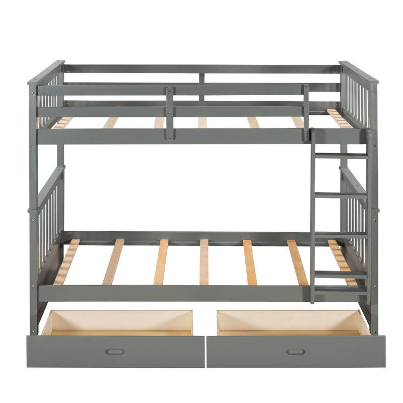 Bunk Bed With Ladders And 2 Storage Drawers - R&R Furniture Gallery (Fountain Valley, CA)