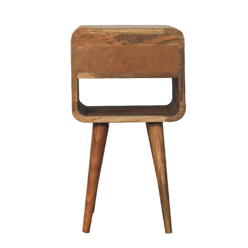 Mini Chestnut Curve Lower Bedside Nifhtstand - R&R Furniture Gallery (Fountain Valley, CA)