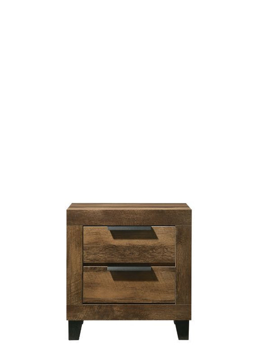 Morales - Nightstand - Rustic Oak - R&R Furniture Gallery (Fountain Valley, CA)