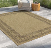Earth - 7'10" X 10'3" Polypropylene, Indoor, Outdoor Area Rug - Jute, Mocha - R&R Furniture Gallery (Fountain Valley, CA)