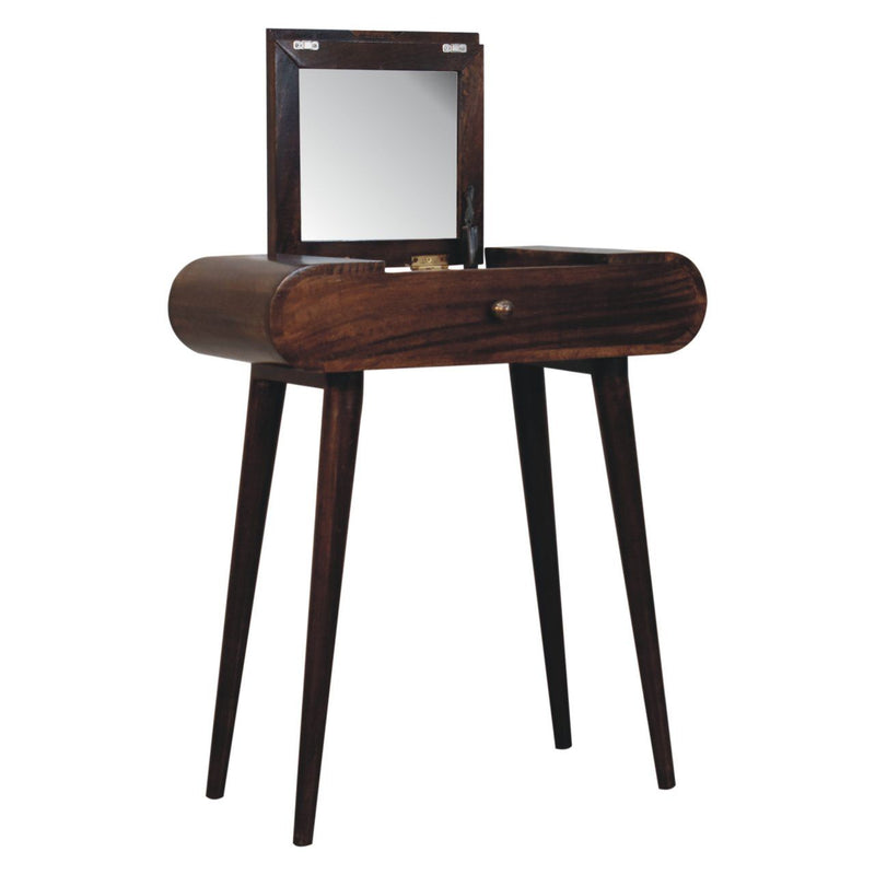 Mini Dressing Table With Foldable Mirror - R&R Furniture Gallery (Fountain Valley, CA)