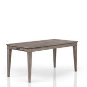 Rustic Dining Table 2 Storage Drawers And Leaf - Gray - R&R Furniture Gallery (Fountain Valley, CA)