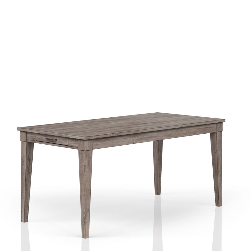 Rustic Dining Table 2 Storage Drawers And Leaf - Gray - R&R Furniture Gallery (Fountain Valley, CA)