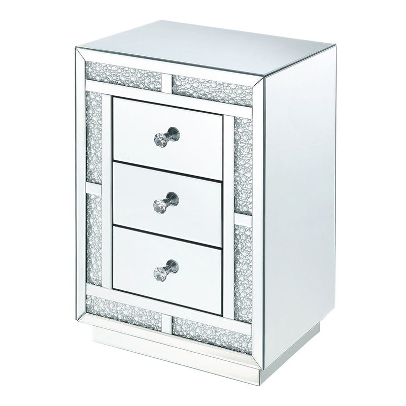 Mallika - Accent Table - Mirrored & Faux Crystals - R&R Furniture Gallery (Fountain Valley, CA)